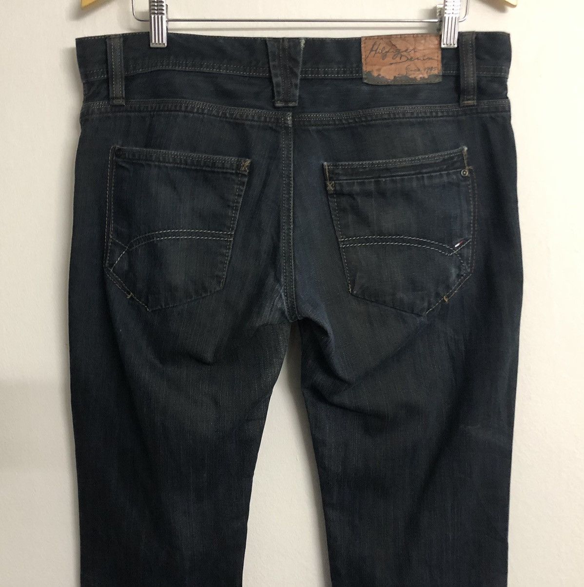 Tommy Hilfiger Hilfiger Denim Super Balck Slim Tepered Jeans Size US 34 / EU 50 - 7 Thumbnail