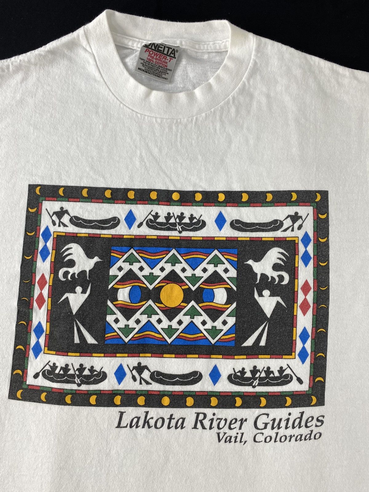 Other Oneita Lakota River Guide Colorado Souvenir Printed Tee Size US M / EU 48-50 / 2 - 4 Thumbnail