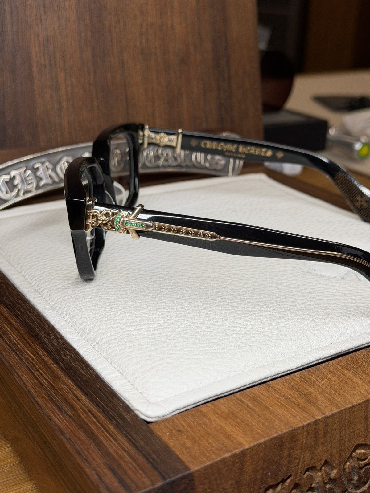 Chrome Hearts Chrome Hearts Vagillionaire II Green Emerald Size ONE SIZE - 6 Thumbnail