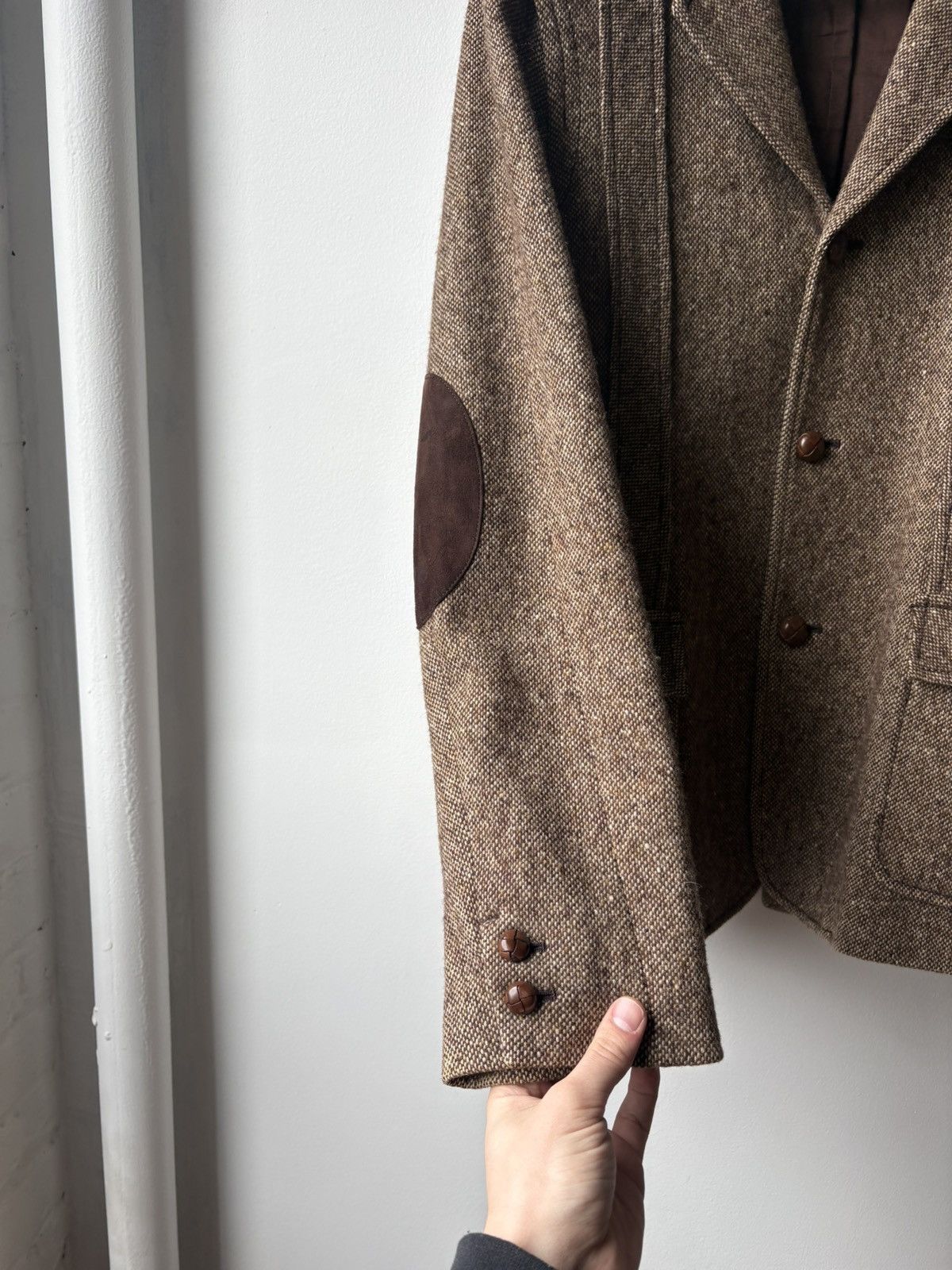 Number (N)ine Number Nine AW02 "Nowhere Man" Lambswool Tweed Coat Size US L / EU 52-54 / 3 - 5 Thumbnail