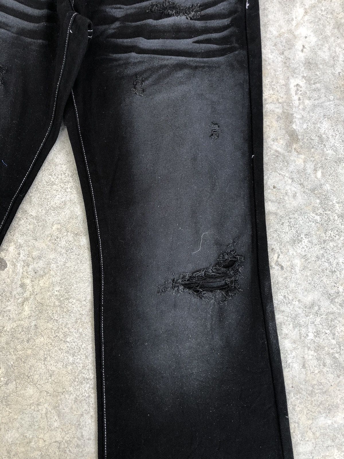 If Six Was Nine Japanese Evolution Flared Jeans Distressed Jeans Size US 32 / EU 48 - 8 Thumbnail