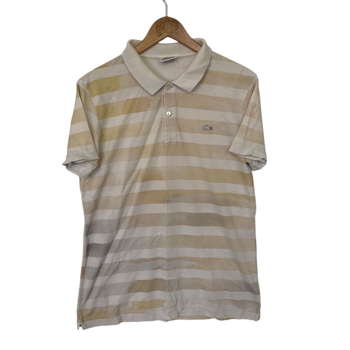 Lacoste × Vintage Vintage Polos Lacoste Sripe Rare Design Shirt Size US S / EU 44-46 / 1 - 1 Thumbnail