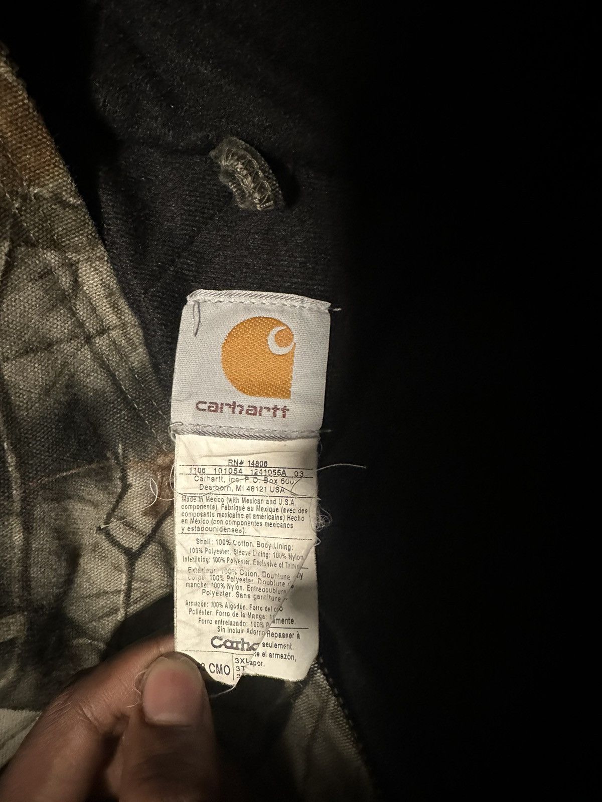 Carhartt × Vintage Camo Carthartt Jacket Size US XL / EU 56 / 4 - 6 Thumbnail