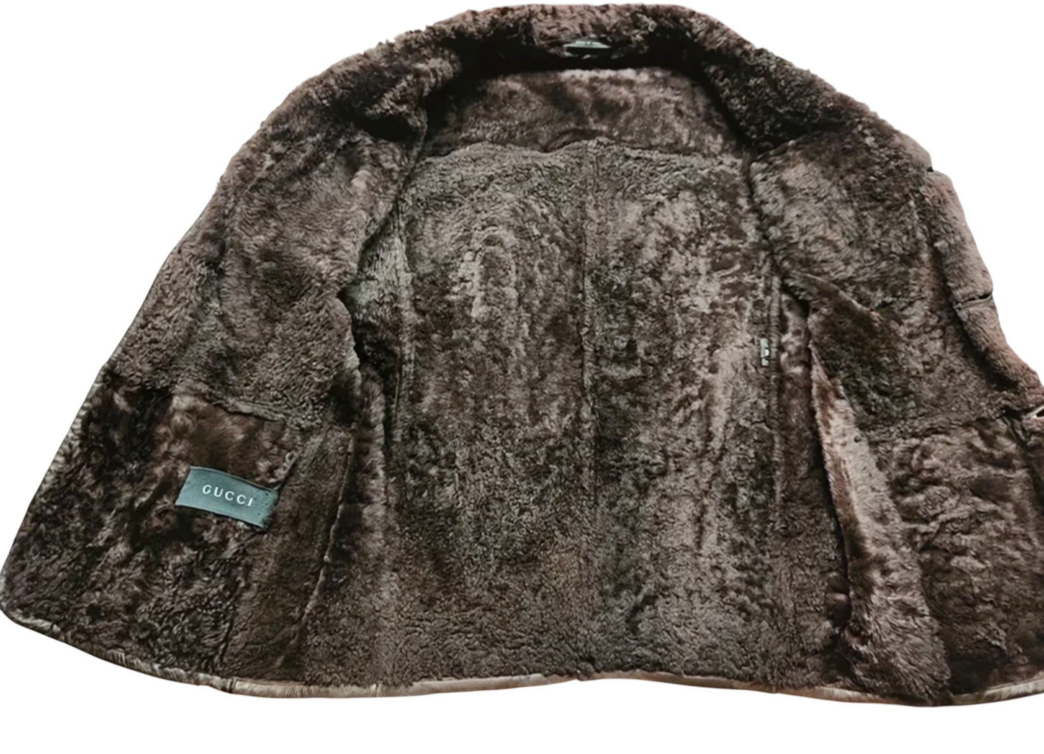 Gucci F/W 2001 SHEARLING LEATHER COAT BY TOM FORD Size US L / EU 52-54 / 3 - 4 Thumbnail