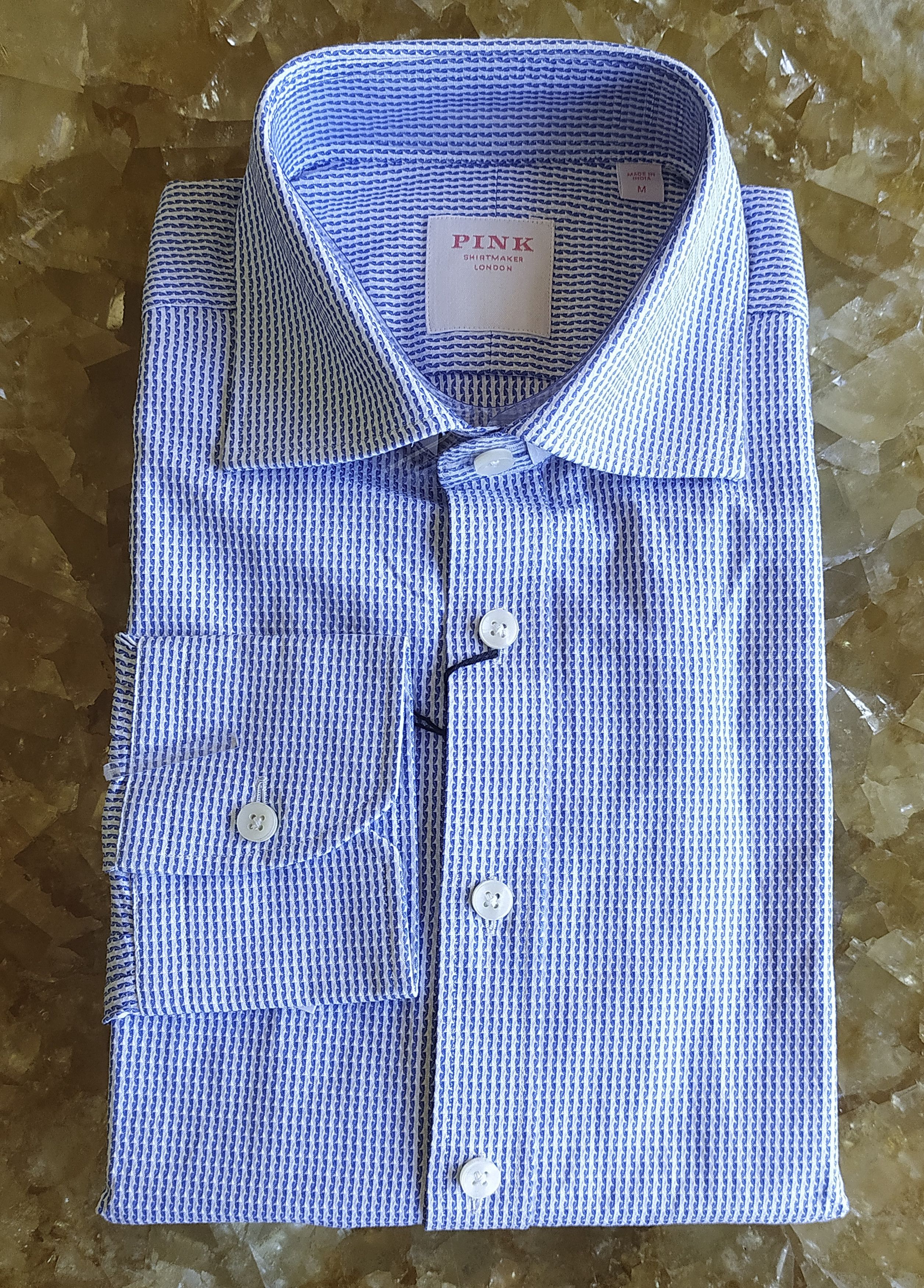Thomas Pink Thomas Pink Formal Dobby Shirt Free Shipping T/55 Size US M / EU 48-50 / 2 - 1 Thumbnail