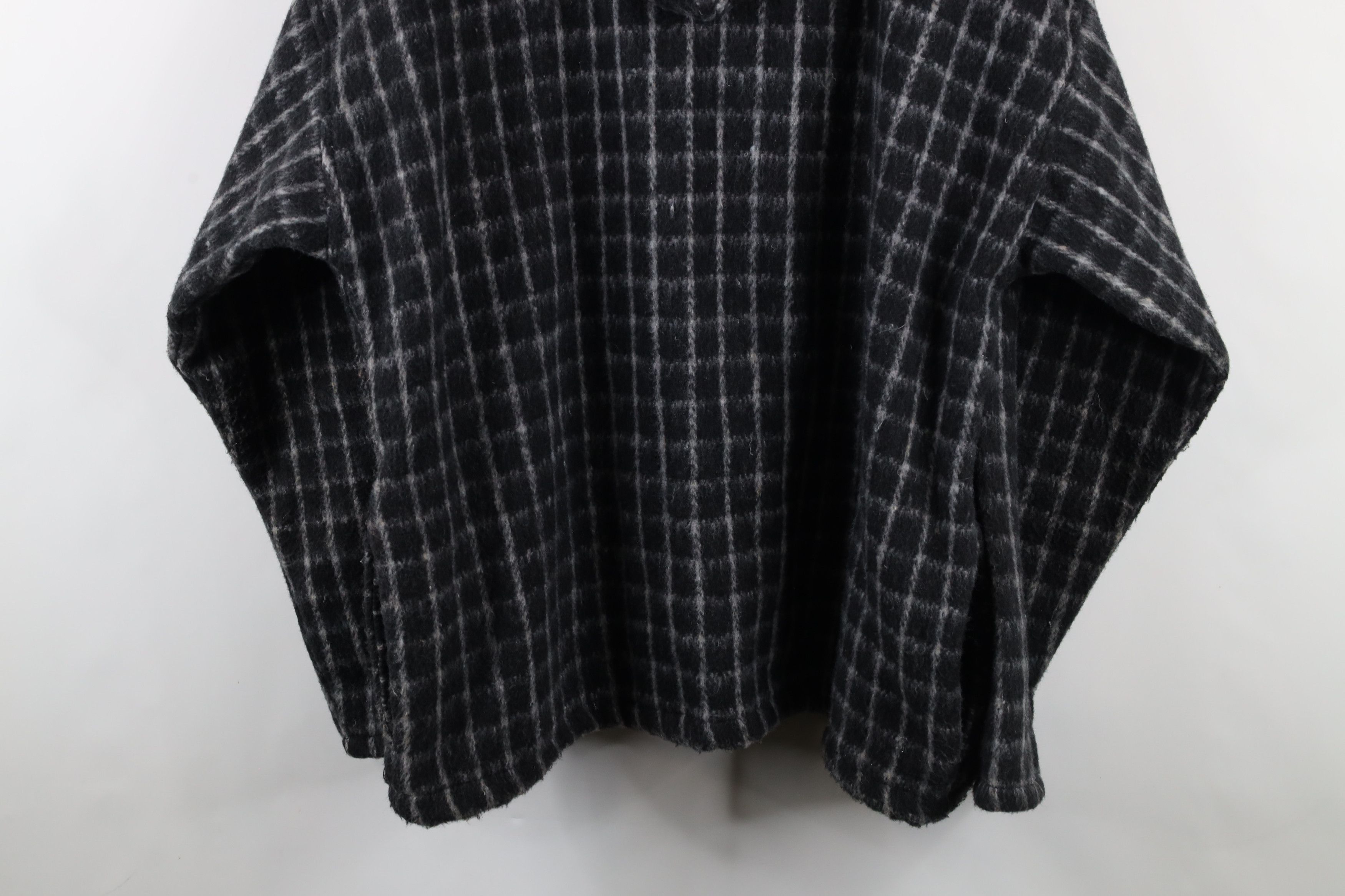 Vintage Vintage 90s Streetwear Baggy Oversized Fleece Hoodie Plaid Size ONE SIZE - 12 Thumbnail