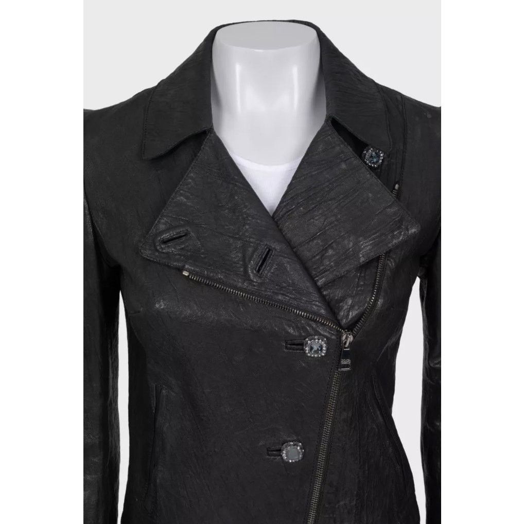 Dolce & Gabbana Dolce & Gabbana Black Leather Jacket EU 36 / S Size XS / US 0-2 / IT 36-38 - 4 Thumbnail