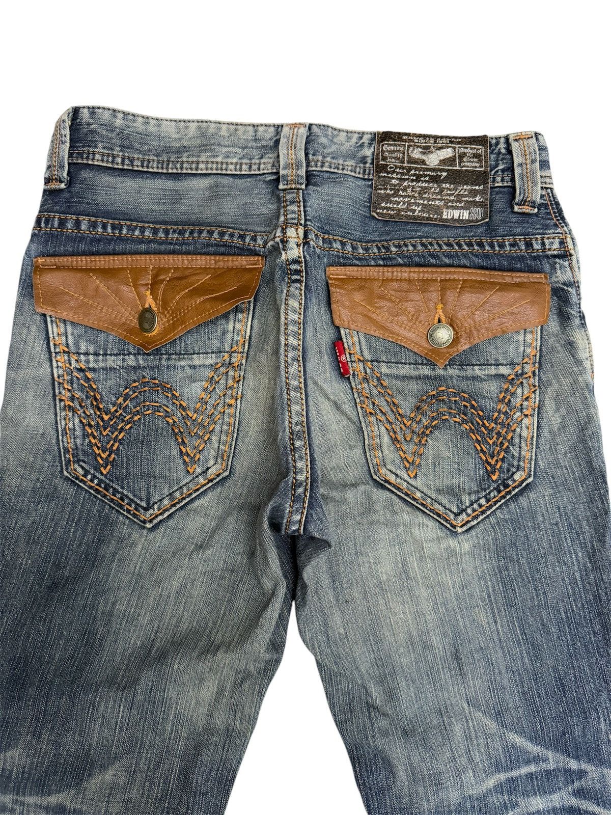 Edwin Edwin XV Native Style Flare Design Ripped Design Rare Size US 32 / EU 48 - 6 Thumbnail