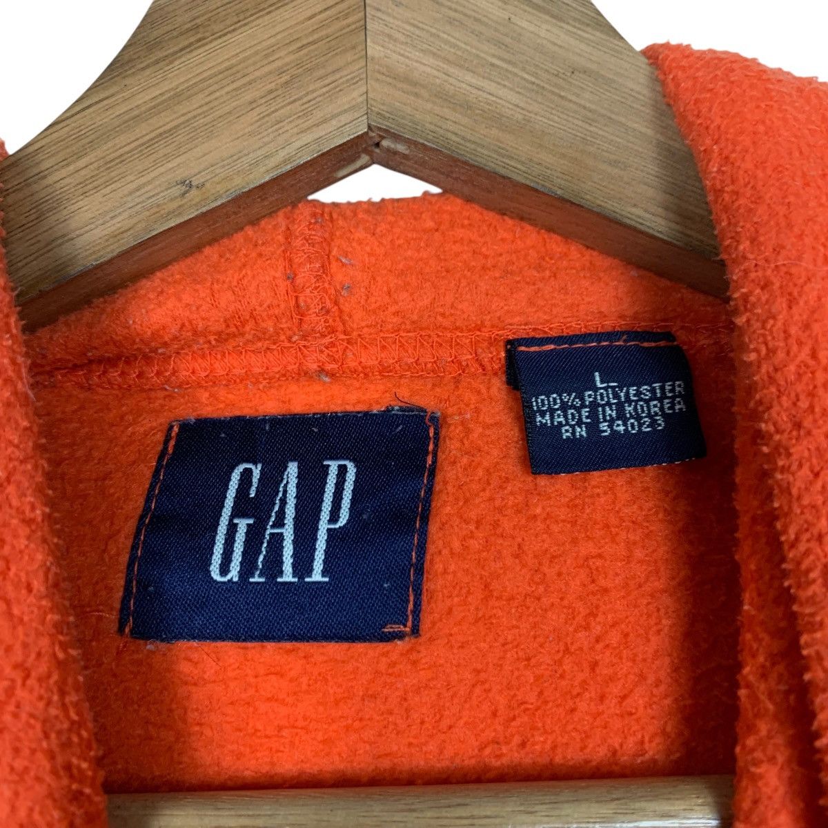 Gap GAP Big Logo Pullover Fleece Orange Hoodies #1596-C71 Size US L / EU 52-54 / 3 - 11 Thumbnail