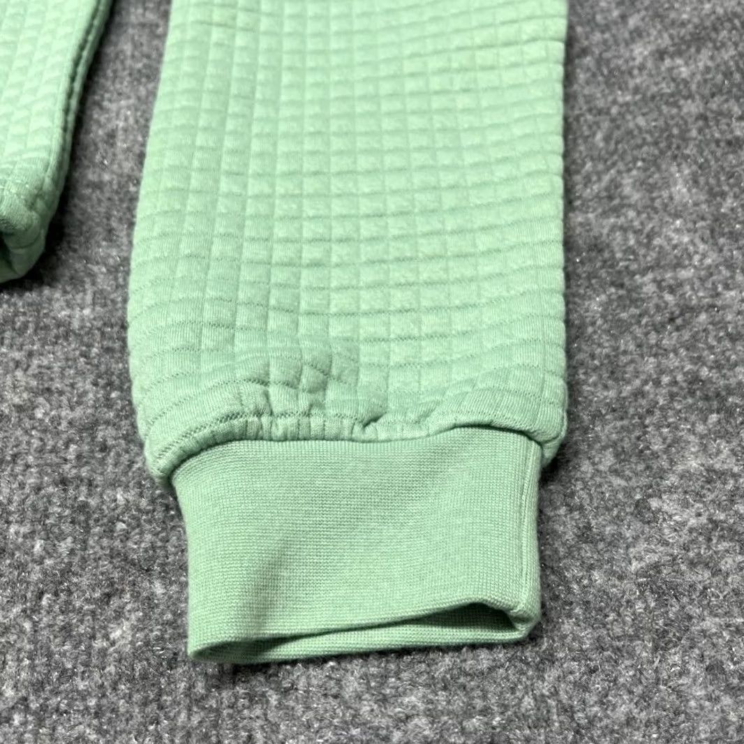 Vintage Rue21 Cropped Sweatshirt Womens XS Green Long Sleeve Crew Neck Quilted Pullover New Size XS / US 0-2 / IT 36-38 - 3 Thumbnail