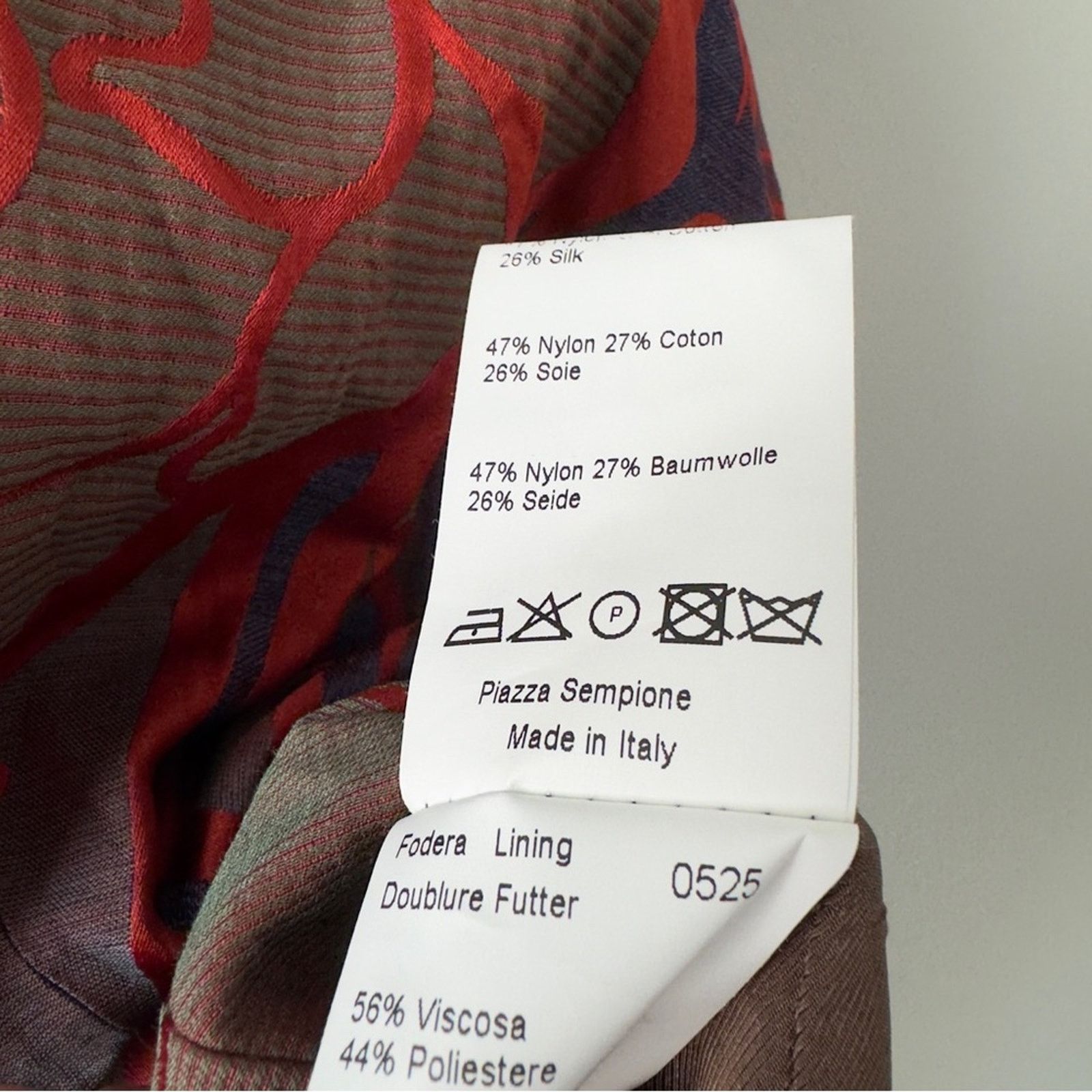 Piazza Sempione Piazza Sempione made in Italy floral Jacquard blazer jacket Size XL / US 12-14 / IT 48-50 - 12 Thumbnail