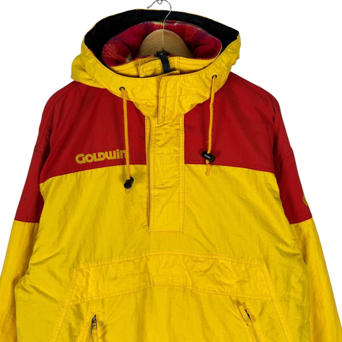 Goldwin 🌟VINTAGE 90s GOLDWIN HOODIE HALF ZIP SKI WEAR JACKET Size US M / EU 48-50 / 2 - 3 Thumbnail
