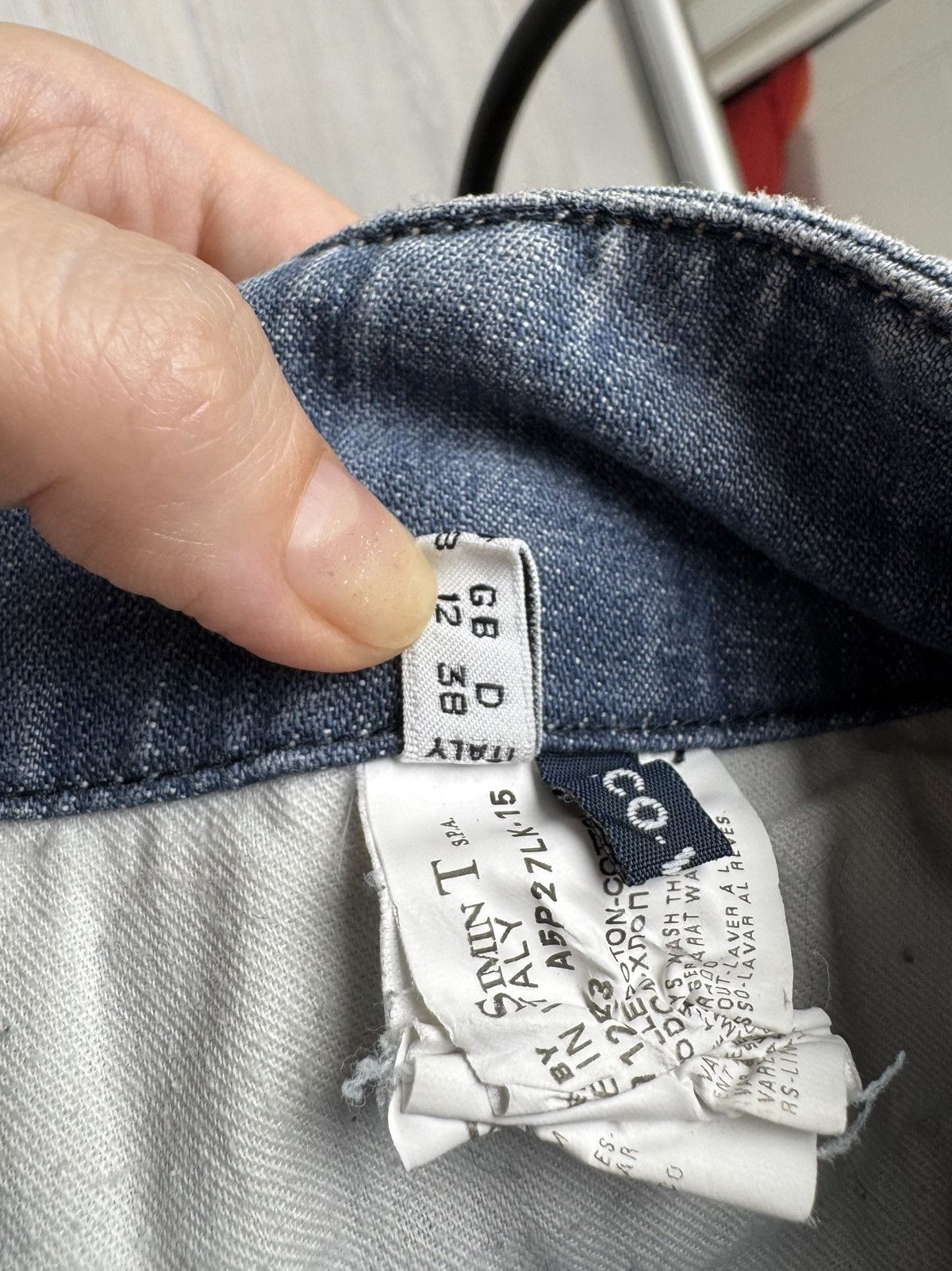 Armani Armani Jeans Blue Flared Wide leg double knee denim jeans Size 30" / US 8 / IT 44 - 12 Thumbnail