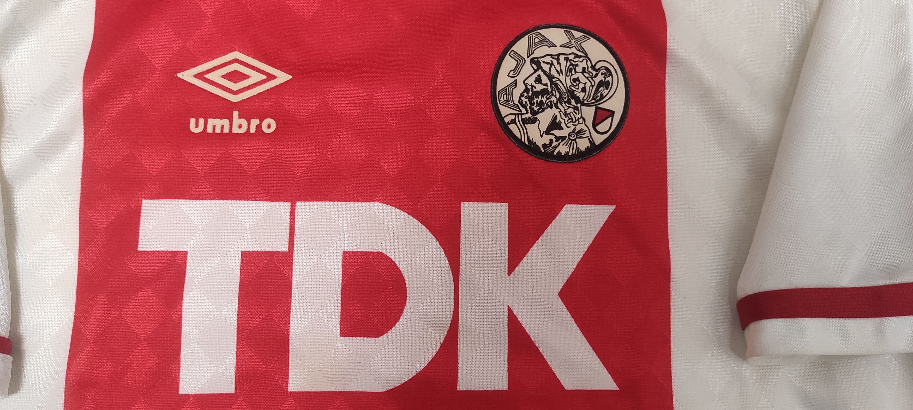Umbro Ajax Home football shirt 1988 - 1990 Rare Vintage Size US M / EU 48-50 / 2 - 2 Thumbnail