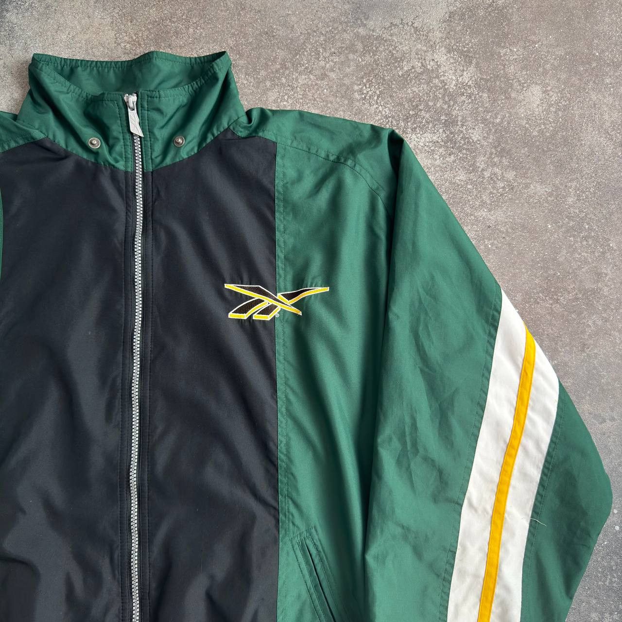 Reebok × Vintage 90s Reebok Vintage Y2K Retro Zip Track Jacket Size US L / EU 52-54 / 3 - 5 Thumbnail