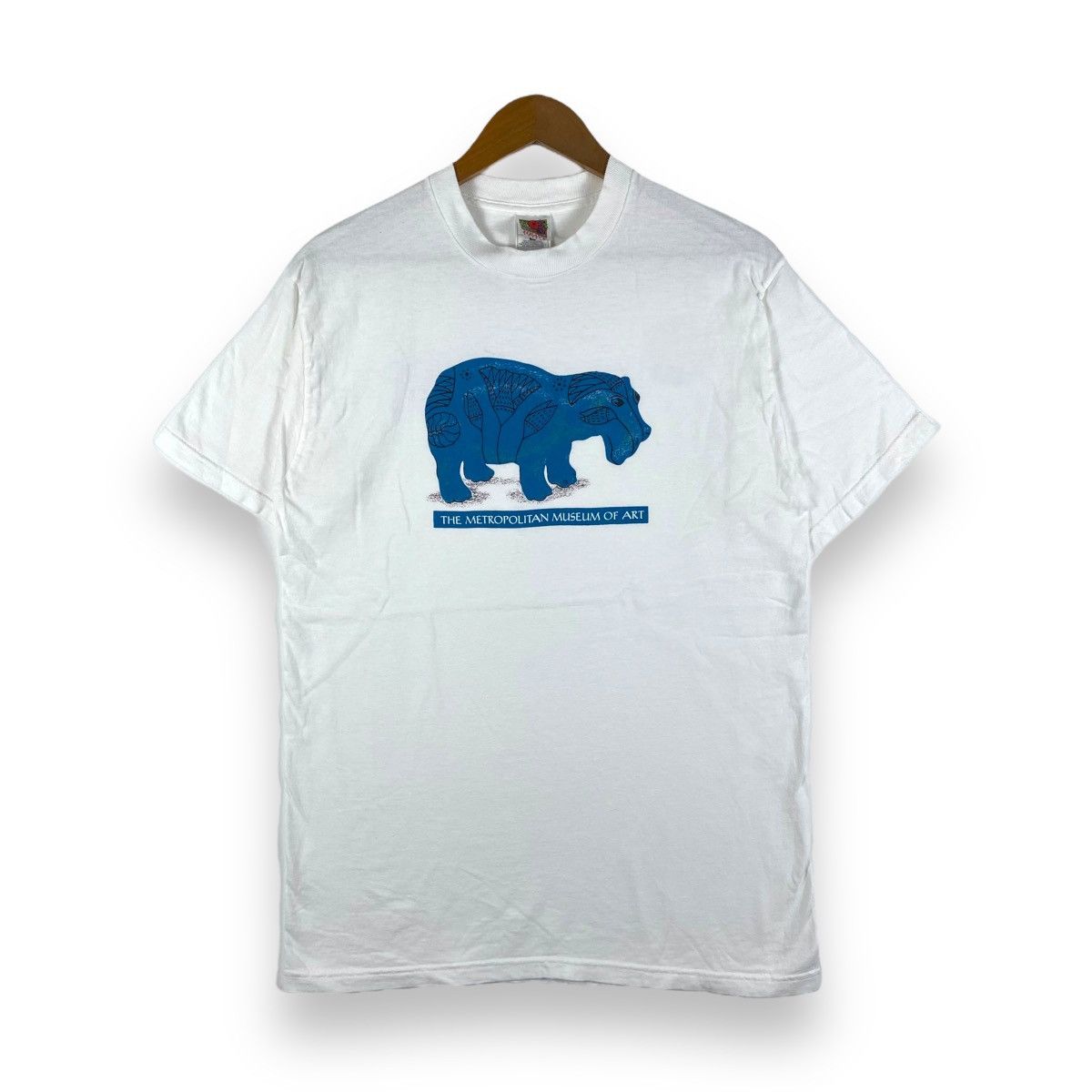 Vintage Vintage 90's The METROPOLITAN MUSEUM Of ART Hippo Tee Size US M / EU 48-50 / 2 - 1 Thumbnail