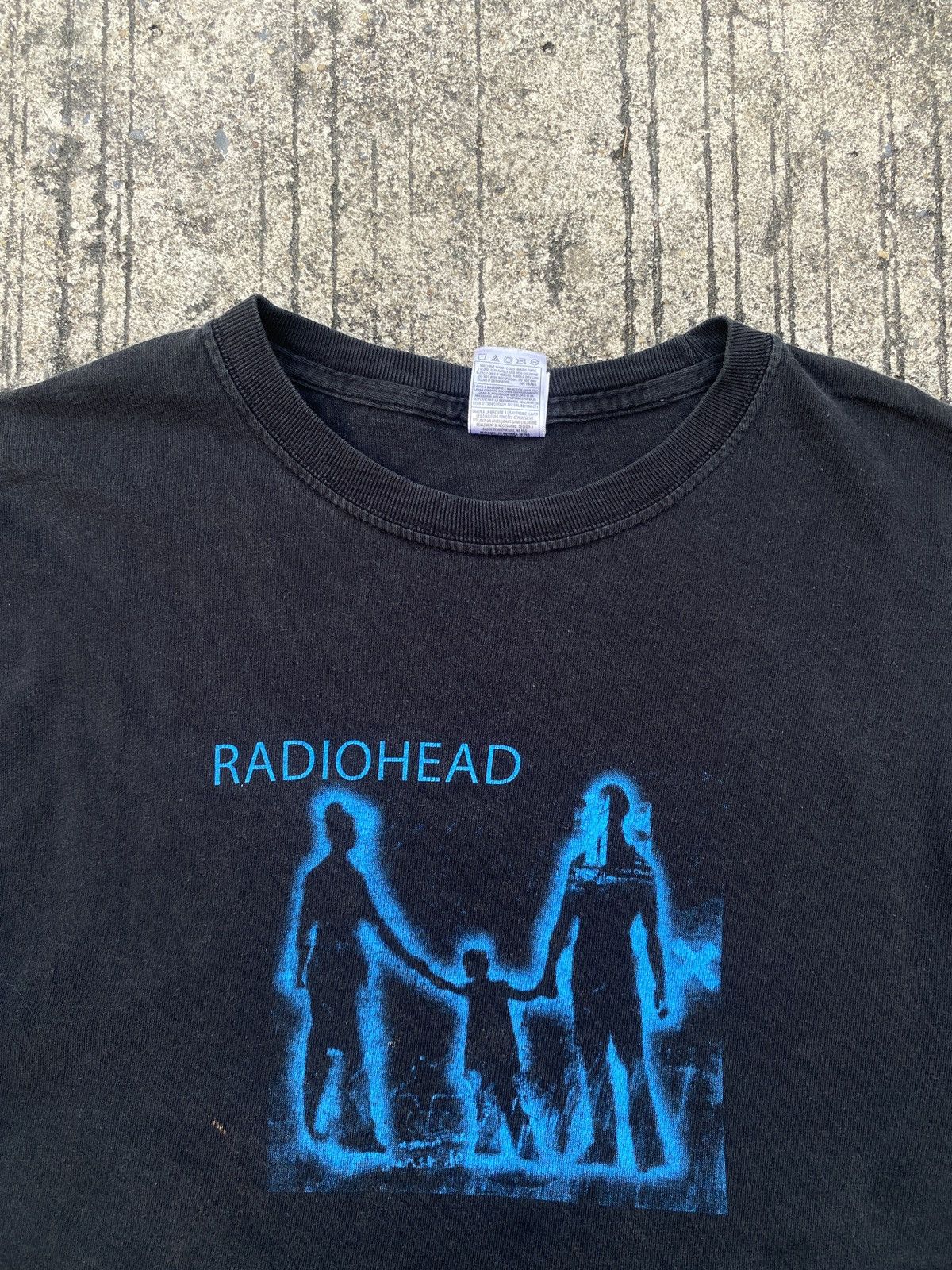 image of Band Tees x Fruit Of The Loom Radiohead Band T-Shirt in Black, Men's (Size XL)