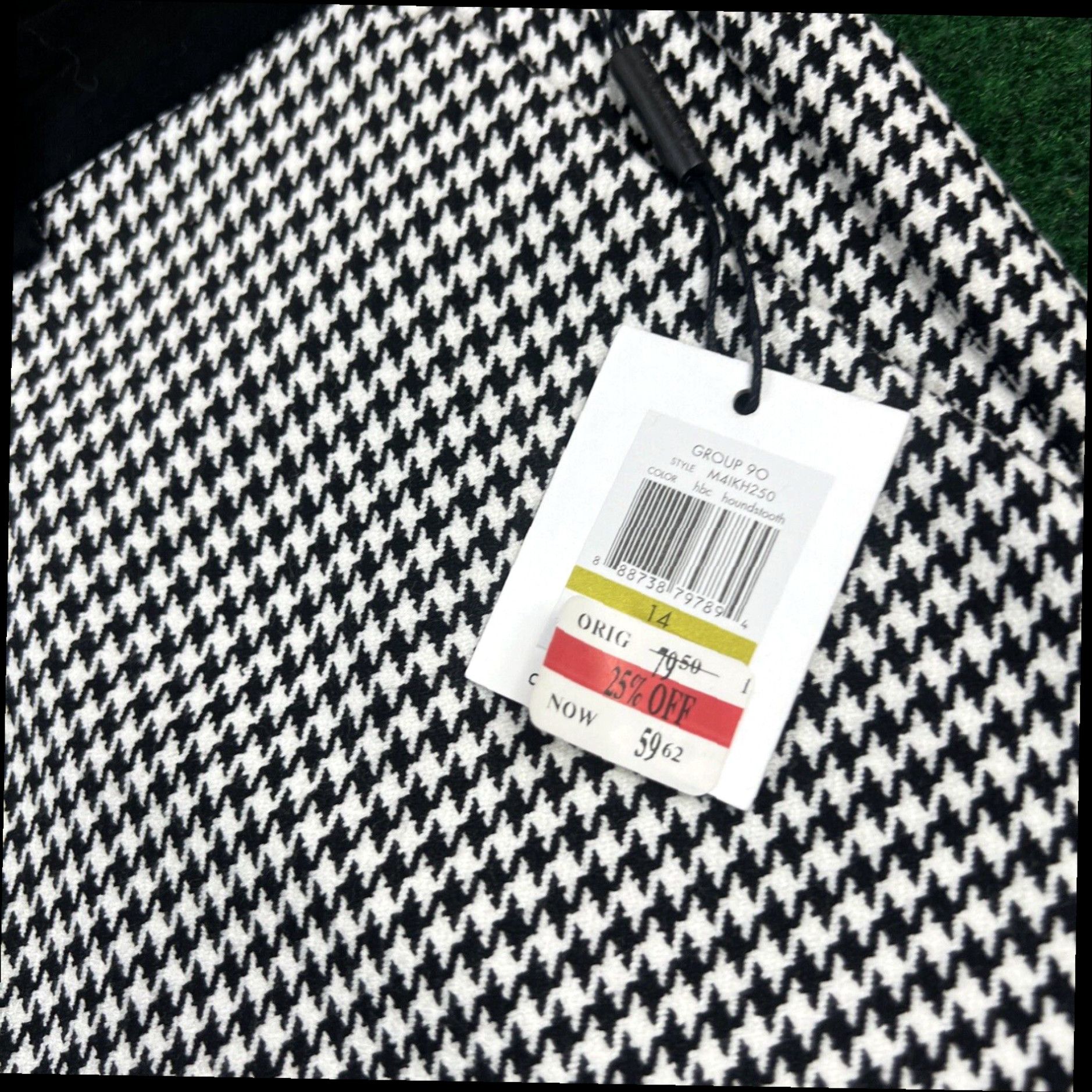 Calvin Klein Calvin Klein Highline Ankle Dress Pants Womens 14 Black White Check New Size 25" / US 0 / IT 36 - 5 Thumbnail