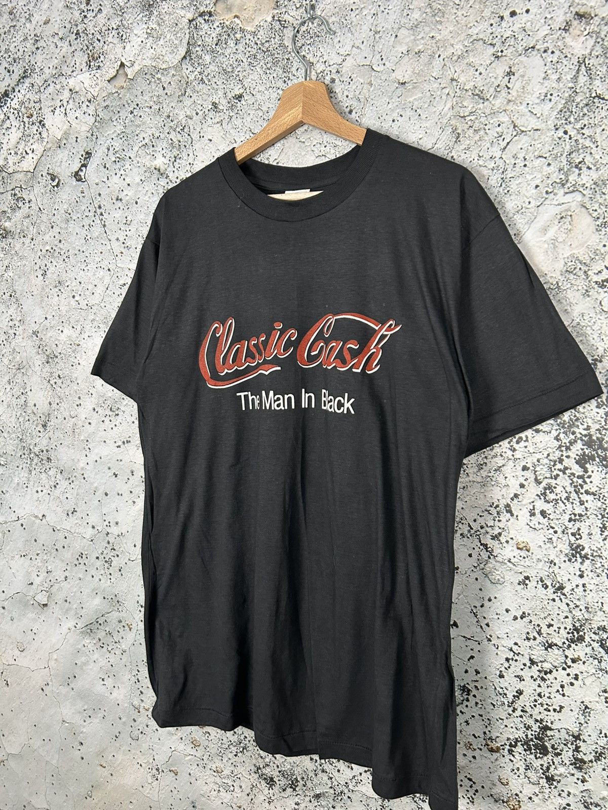 Band Tees × Vintage Vintage Single Stitch Classic Cash The Man in Black Tee Size US XL / EU 56 / 4 - 4 Thumbnail
