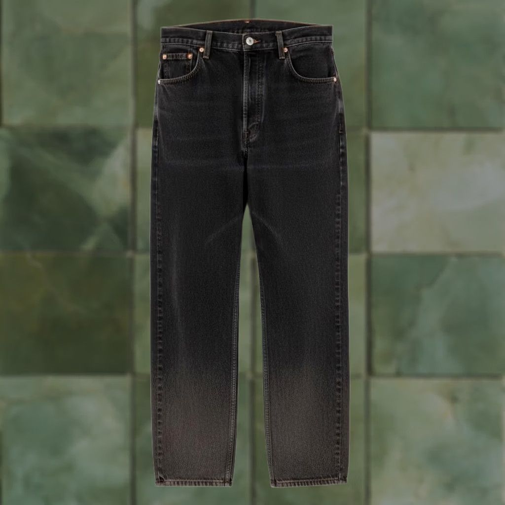 Levi's Levis 550 Jeans Mens 40x32 Black Charcoal Wash Relaxed Tapered Zip Fly Denim 5-Pocket Logo USA Leather Patch Size US 40 / EU 56 - 1 Thumbnail