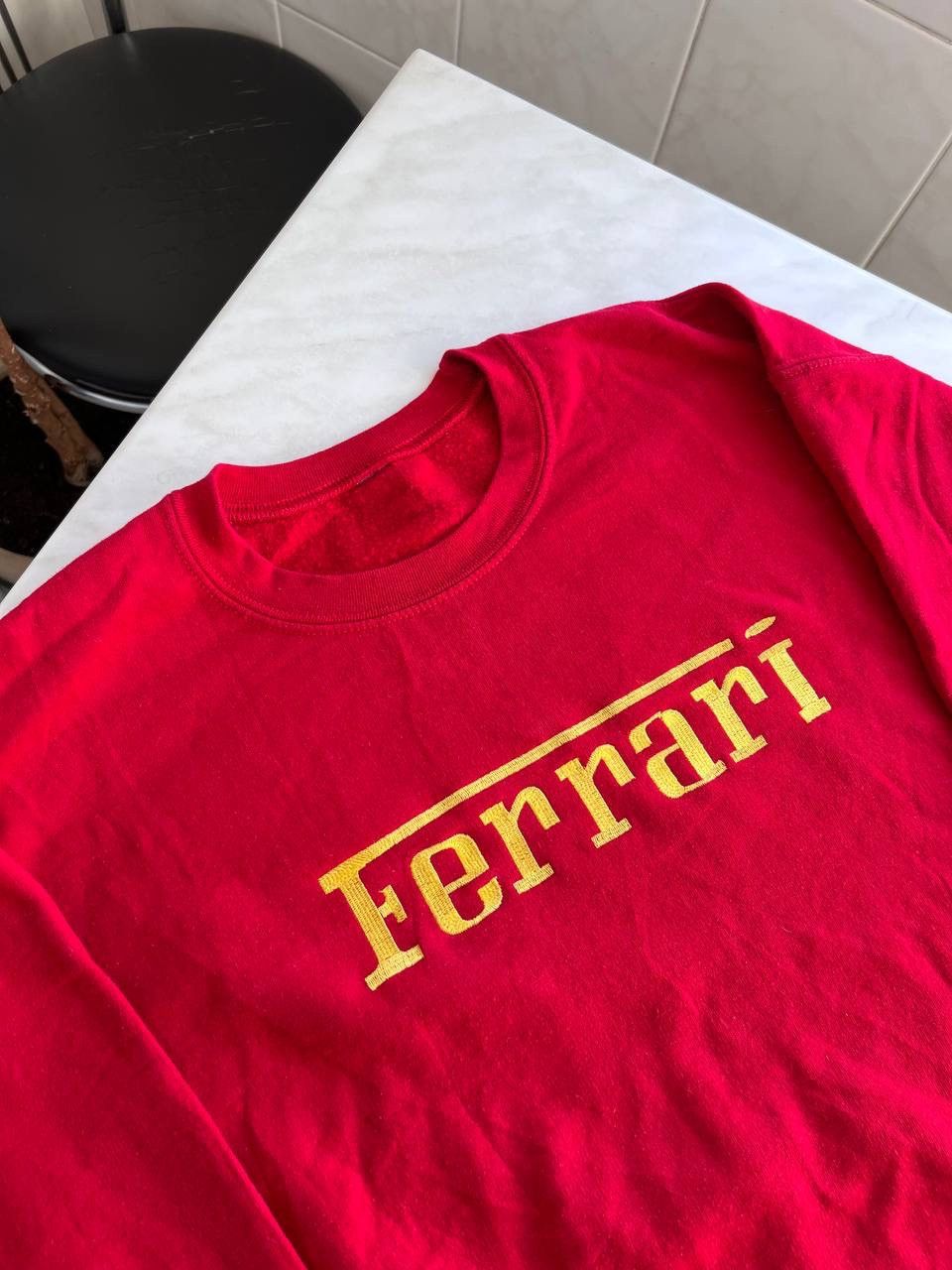 Ferrari Vintage Ferrari Sweatshirt Crewneck Racing Red Big Logo Y2K Size US L / EU 52-54 / 3 - 5 Thumbnail