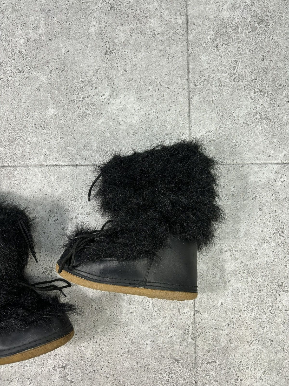 Japanese Brand × Vintage Crazy Japan Mohair Yeti Snow Moon Boots Winter Y2K 2000s Size US 7.5 / IT 37.5 - 3 Thumbnail