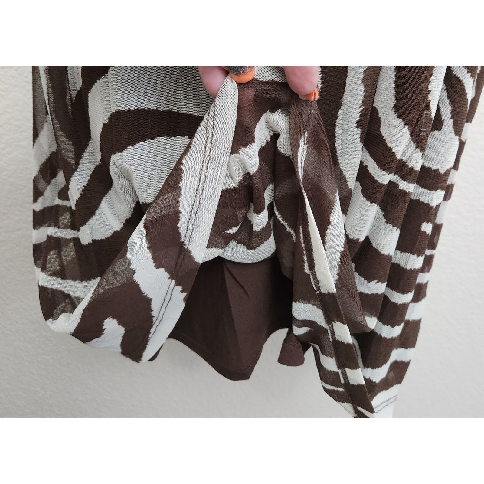 I.N.C I.N.C International Concepts Brown Animal Print Dress Large Size L / US 10 / IT 46 - 3 Thumbnail