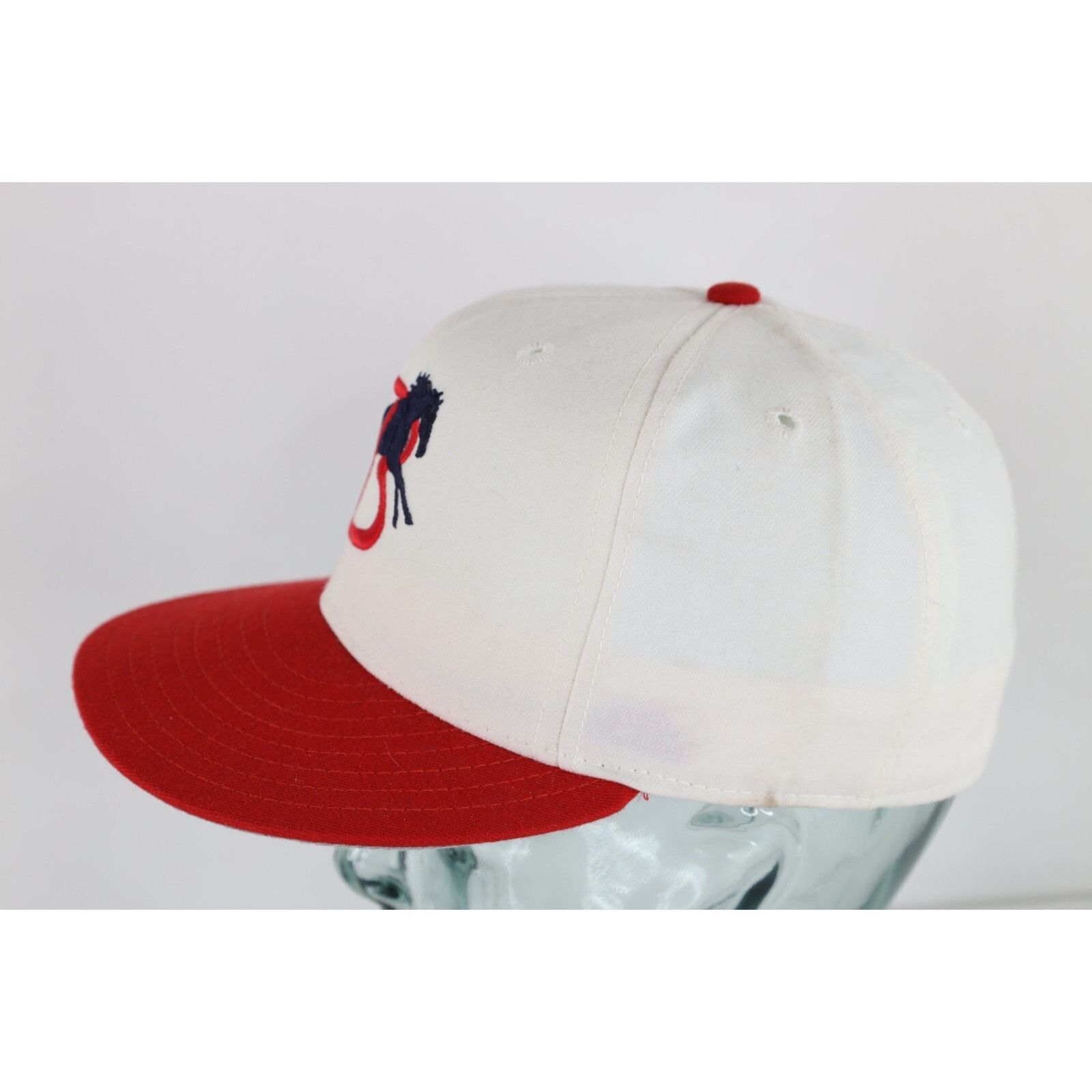 New Era NOS Vintage 90s New Era Minor League Billings Mustangs Hat Size ONE SIZE - 4 Thumbnail