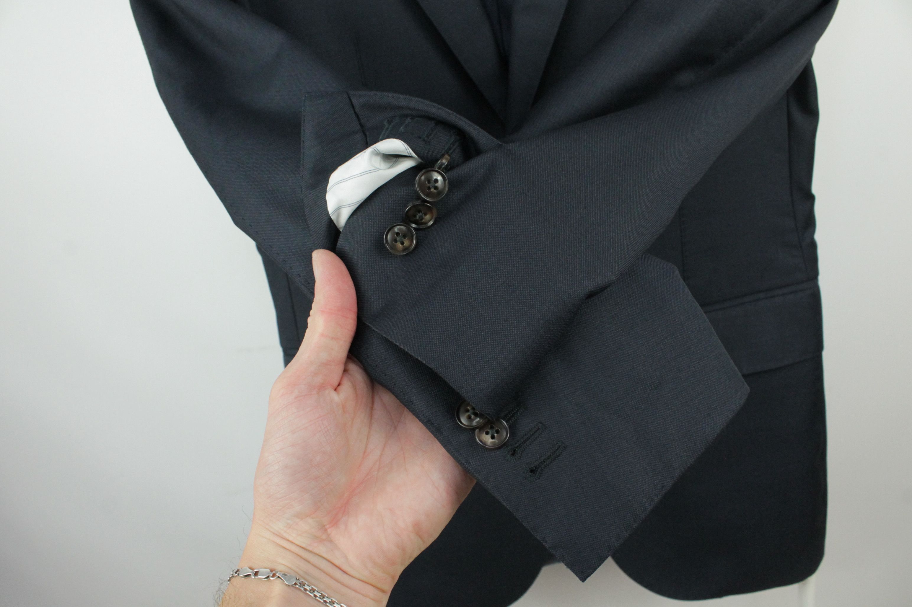 Suitsupply Suitsupply Lazio Single-Breasted Slim Fit Navy Wool Blazer Size US M / EU 48-50 / 2 - 6 Thumbnail