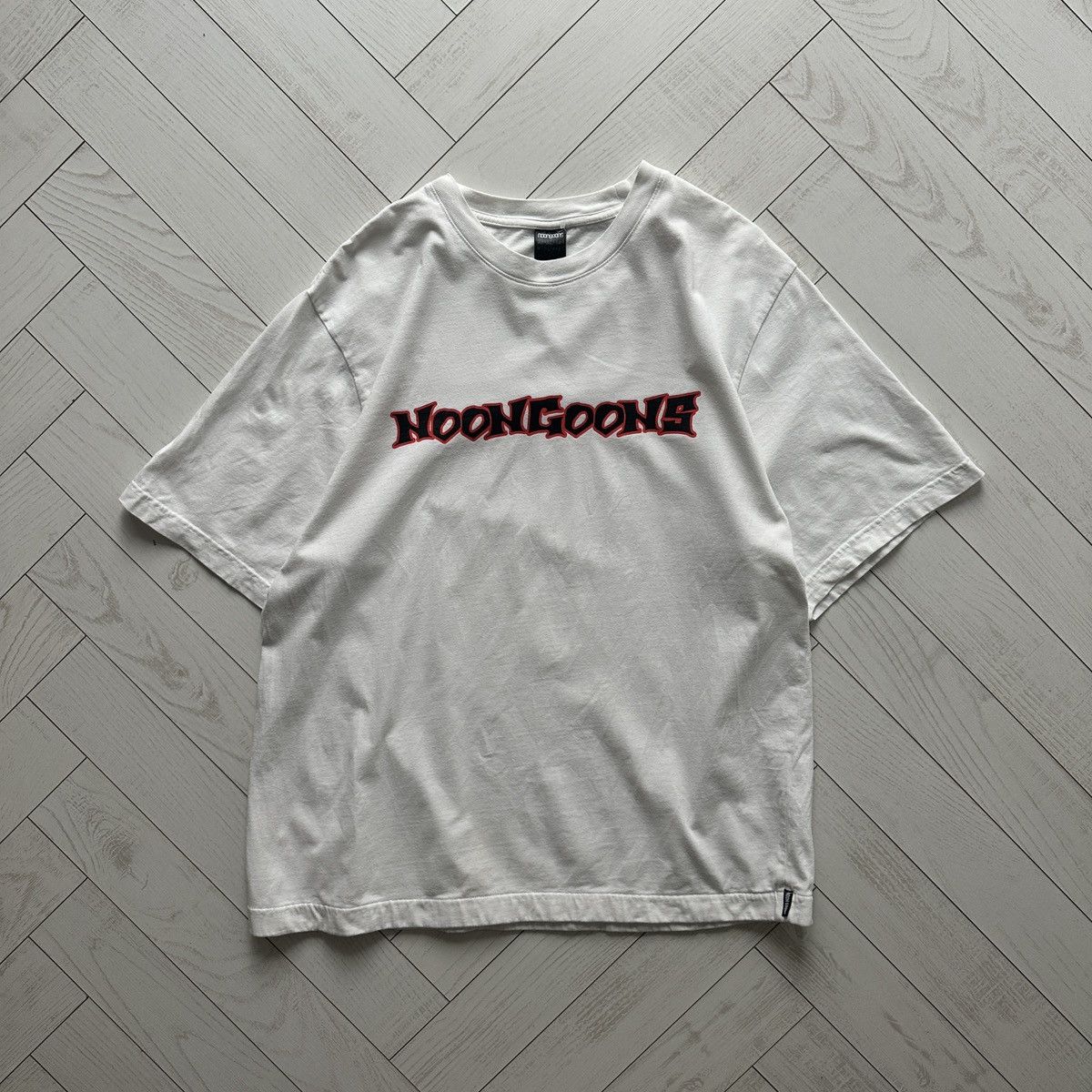 Noon Goons Vintage 00s Noon Goons Logo oversize white tee sk8 y2k skate Size US L / EU 52-54 / 3 - 1 Thumbnail