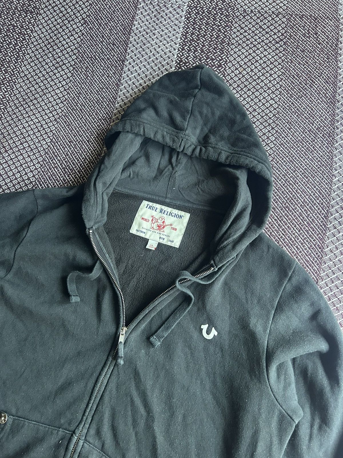 True Religion True Religion Classic Logo Zip Up Hoodie Streetwear Style L Size US L / EU 52-54 / 3 - 9 Thumbnail