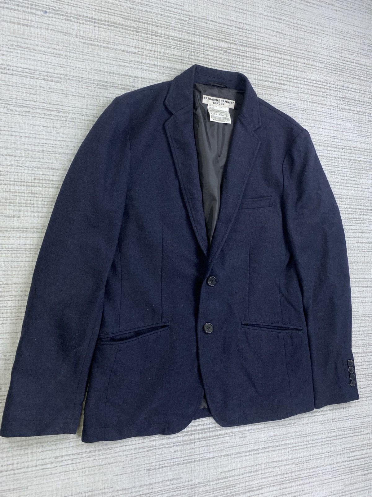 Japanese Brand × Katharine Hamnett London × Vintage Vintage Katharine Hamnett 2 Button Wool Blazer Size US M / EU 48-50 / 2 - 3 Thumbnail