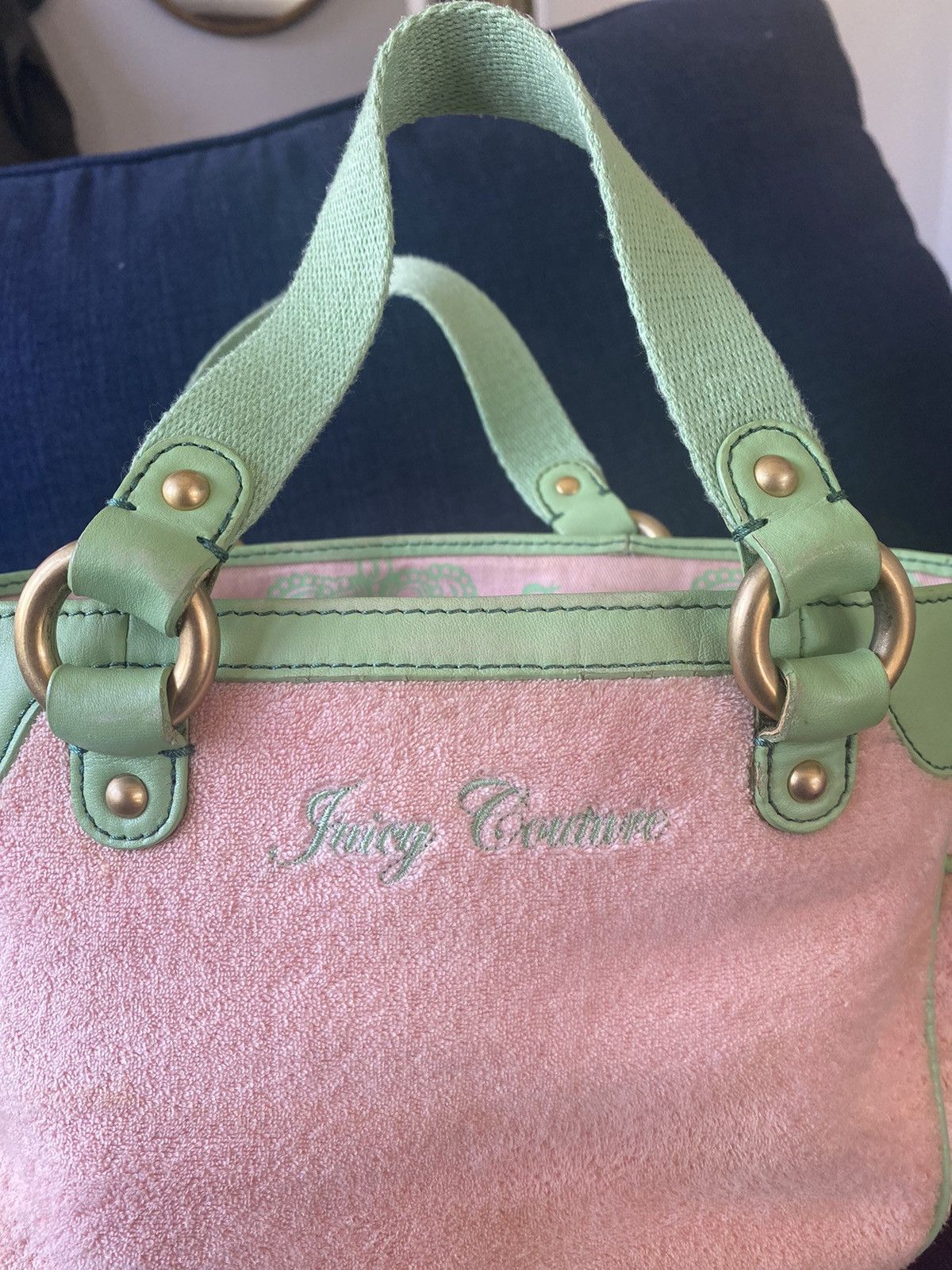 Juicy Couture Juicy Couture Girls Rule Bag Purse Tote Terry Y2K Size ONE SIZE - 10 Thumbnail