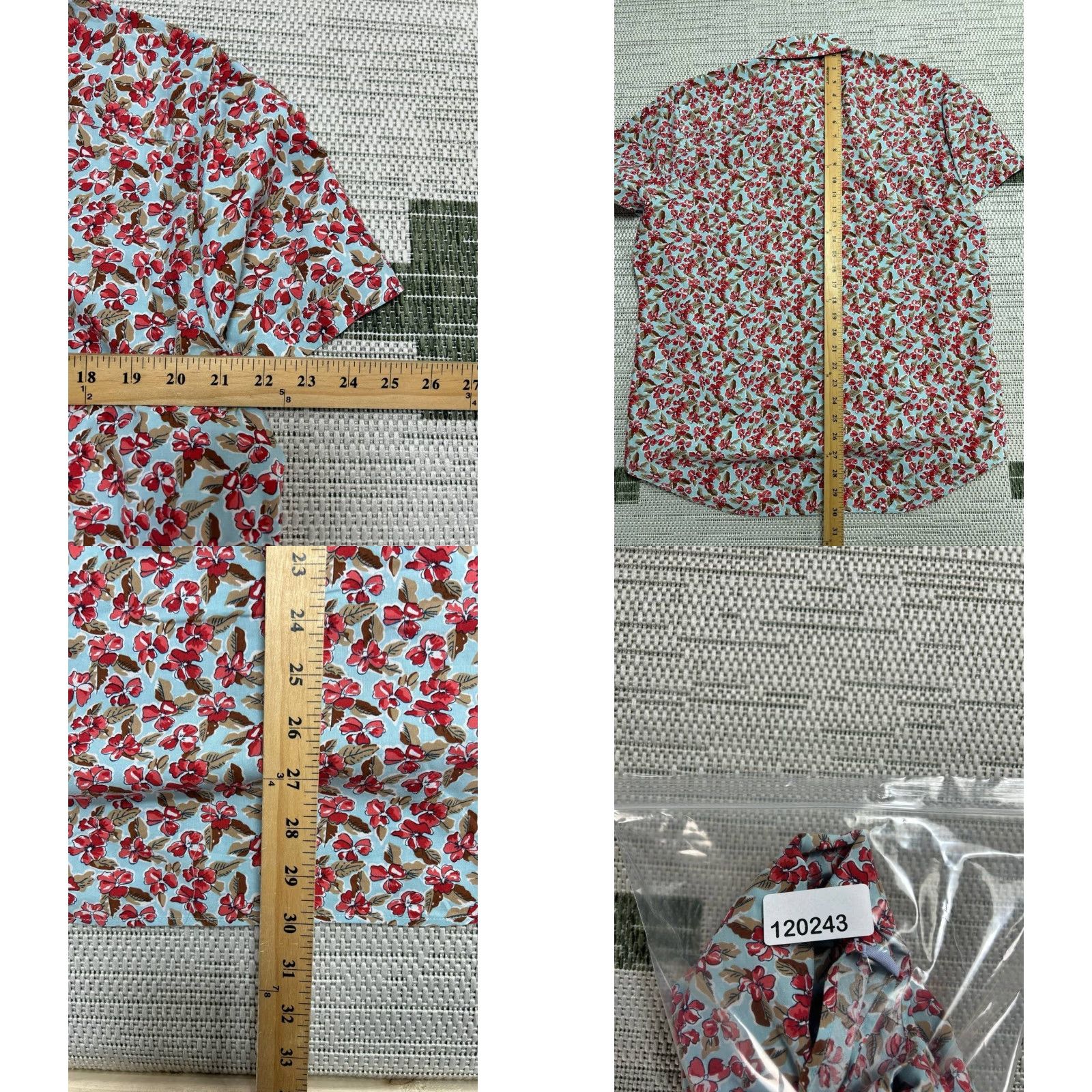 Bonobos Bonoboss Shirt Mens Large Multicolor Floral Slim Fit Cotton Stretch Button Up Size US L / EU 52-54 / 3 - 8 Thumbnail
