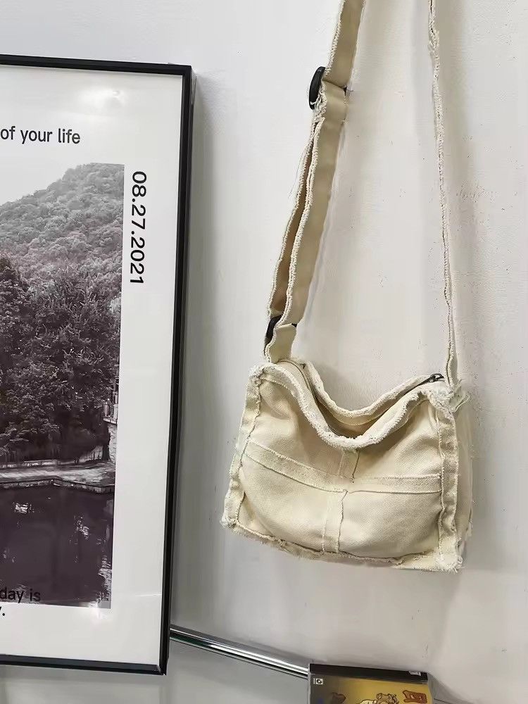 Japanese Brand × Vintage Canvas white shoulder bag Size ONE SIZE - 5 Thumbnail