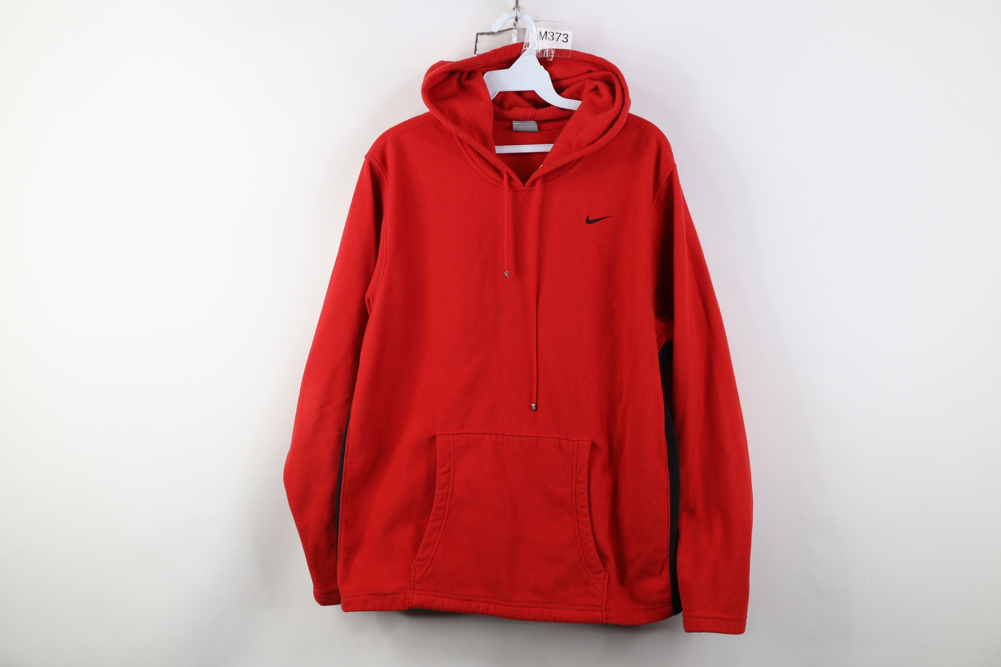 Nike Vintage Y2K Nike Mini Swoosh Fleece Hoodie Sweatshirt Red Size US S / EU 44-46 / 1 - 1 Thumbnail