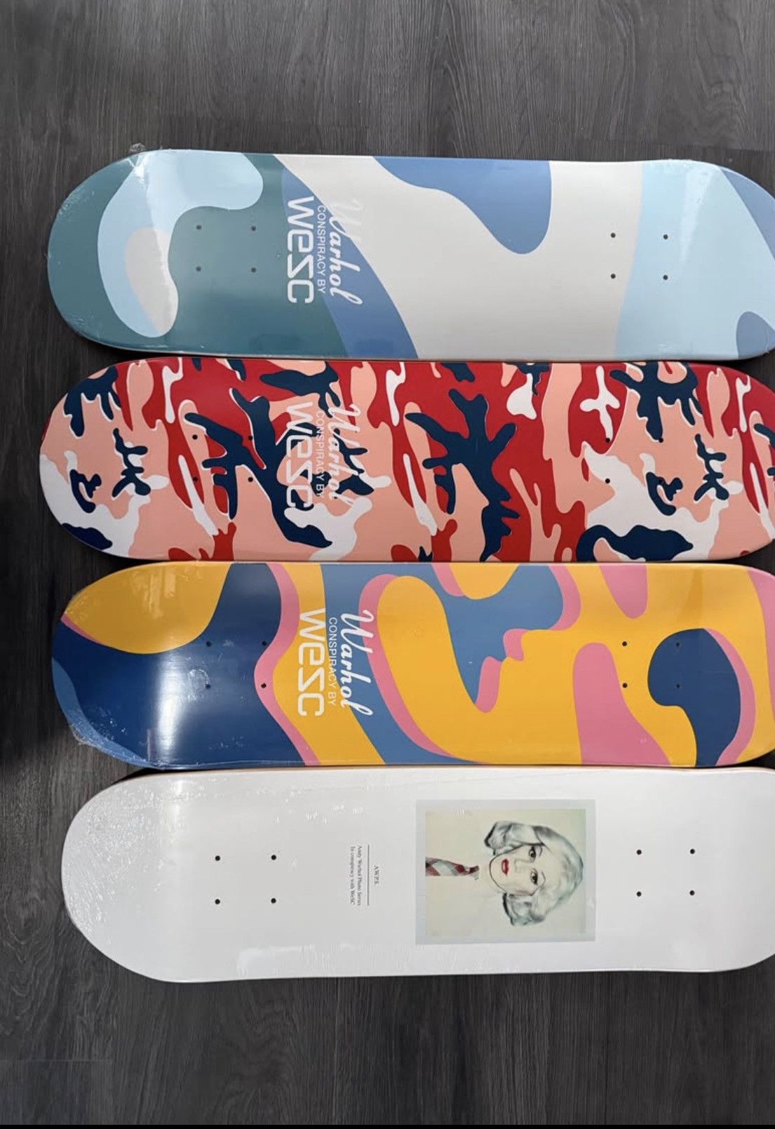 Andy Warhol Andy Warhol x WeSC Pop Art Skateboard Decks – Rare Collector Size ONE SIZE - 1 Thumbnail
