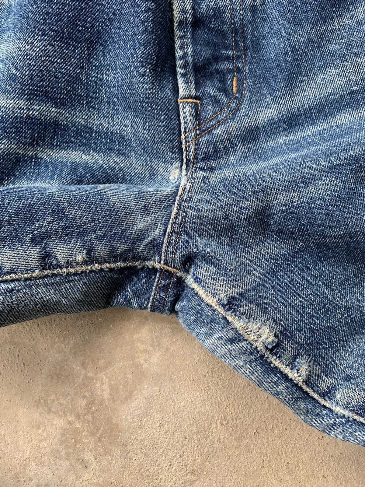 Japanese Brand vintage Okura Hr Market Selvedge Distressed denim Size US 34 / EU 50 - 12 Thumbnail