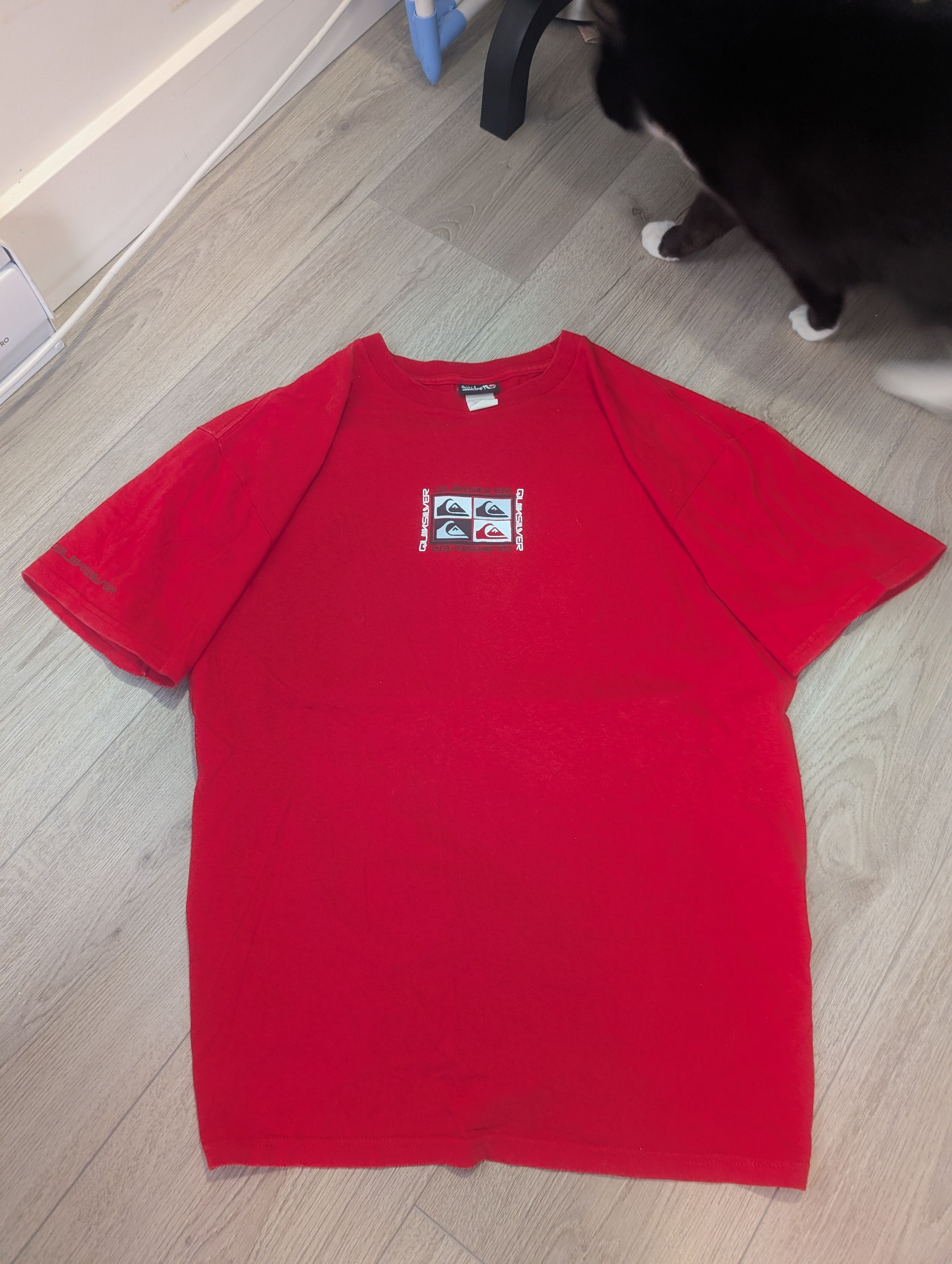 Quiksilver × Vintage VINTAGE red Quicksilver red graphic tee Size US L / EU 52-54 / 3 - 3 Thumbnail