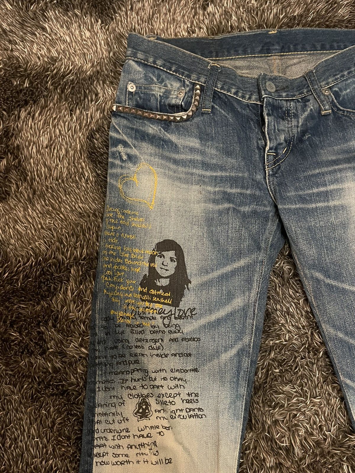 HYS LOGO刺繍 ストレートデニムパンツ|HYSTERIC GLAMOUR WOMEN
