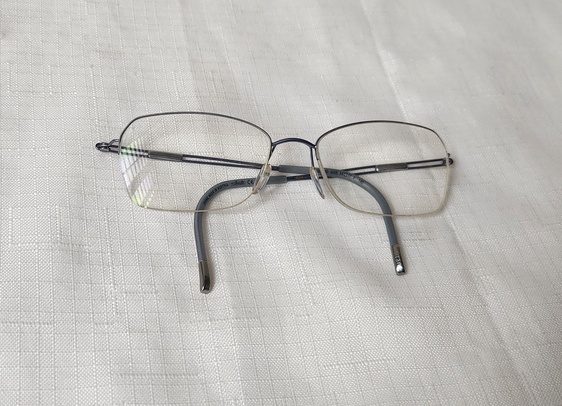 Silhouette Silhouette 4337 40 6055 Titanium Blue Gray Half rim glasses Size ONE SIZE - 4 Thumbnail