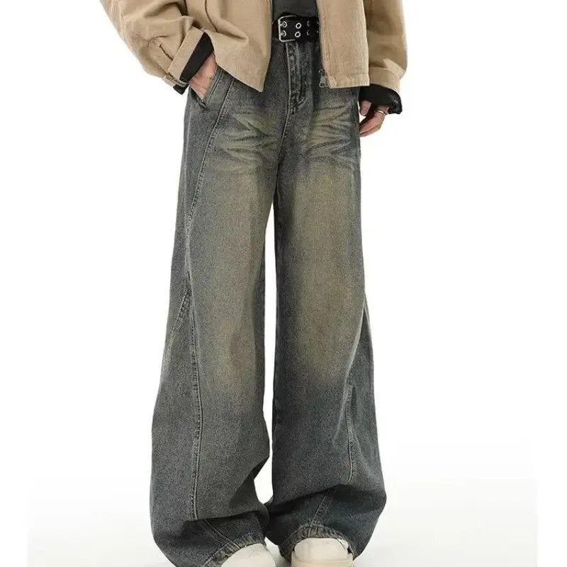Japanese Brand × Jean Retro casual wide leg high street jeans Size US 32 / EU 48 - 2 Thumbnail