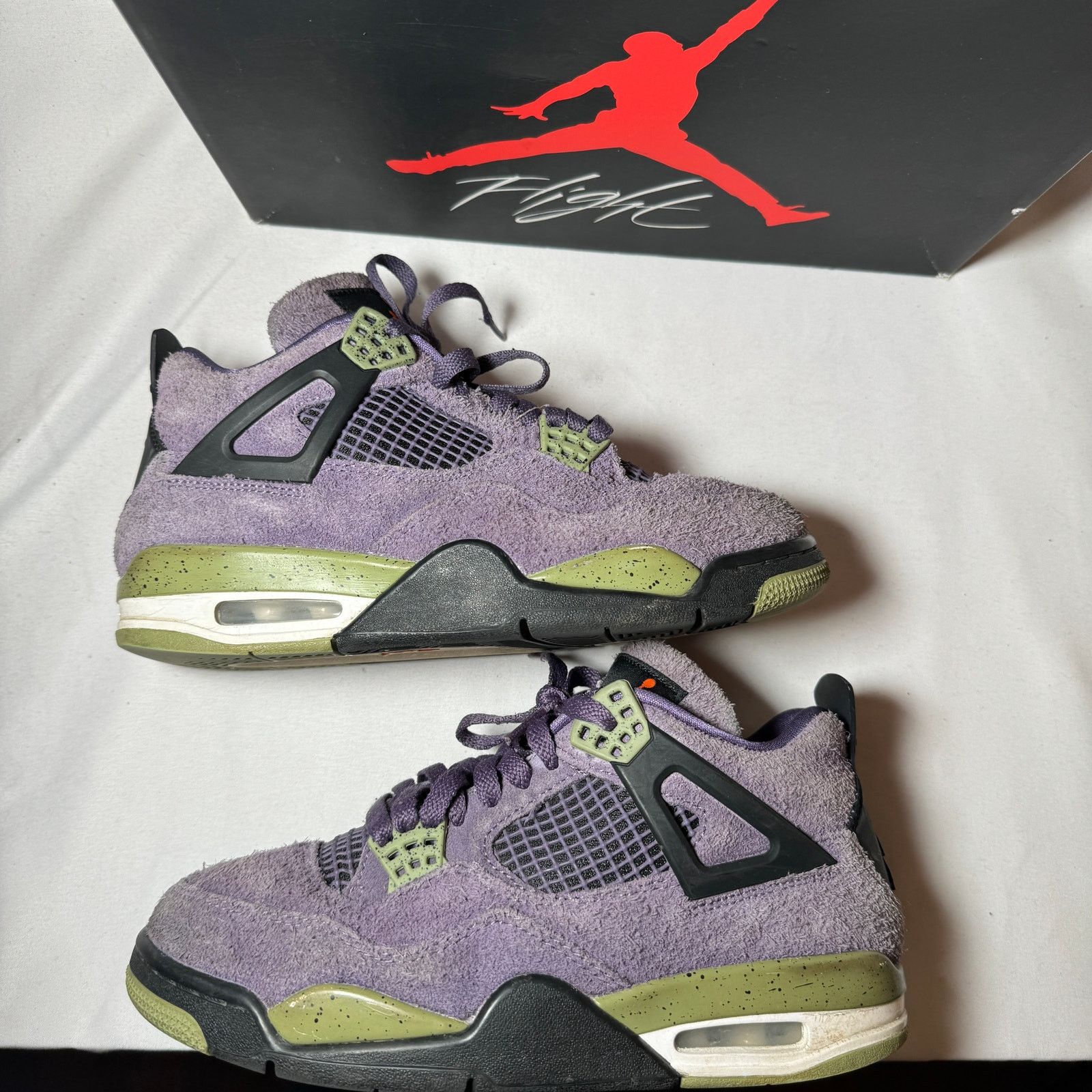 Jordan Brand × Nike Size 7.5 Nike Air Jordan 4 Retro Canyon Purple Women's Shoes Size US 7.5 / IT 37.5 - 2 Thumbnail