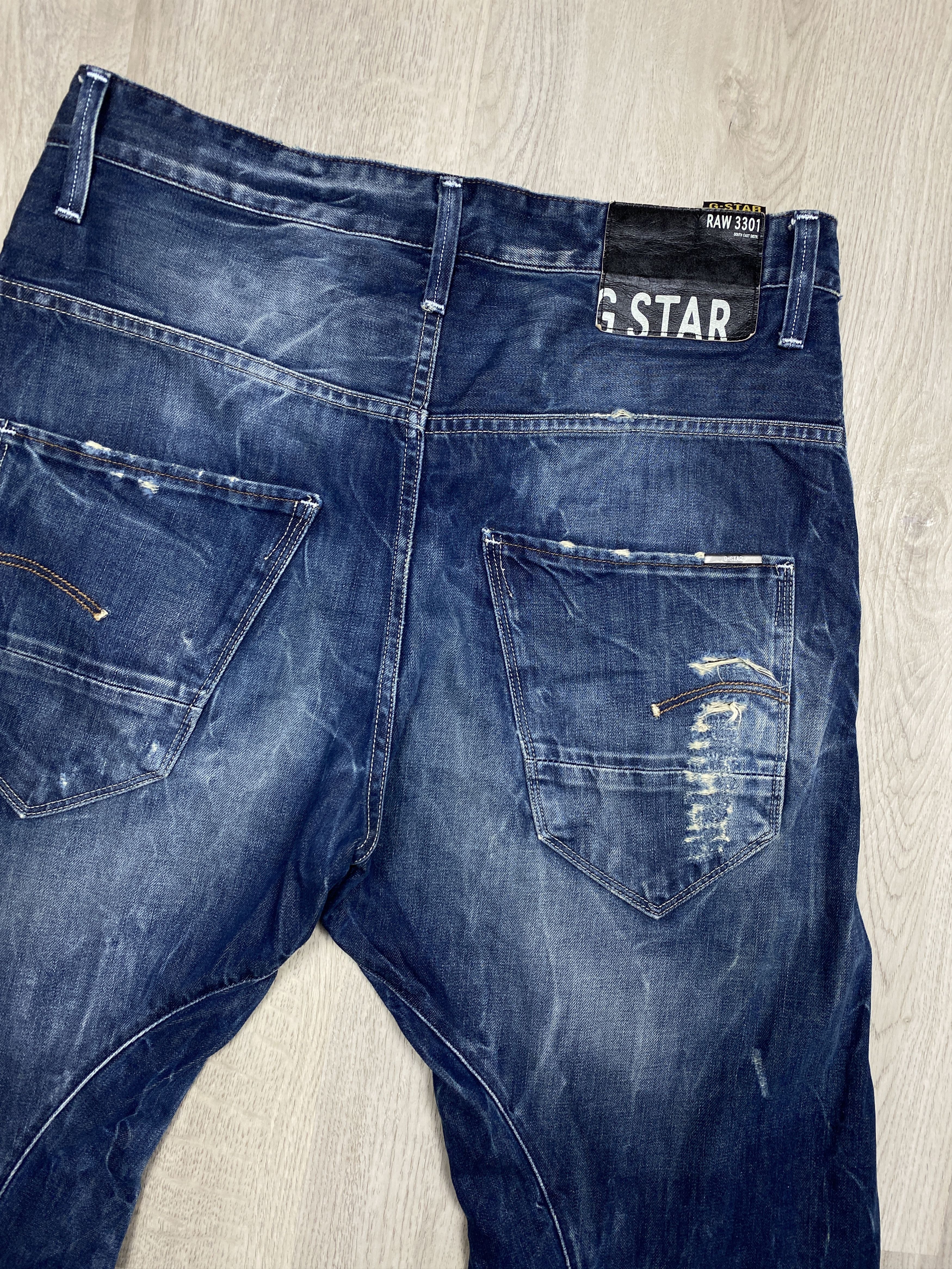 G-Star G Star Raw Vintage Mens Denim Pants Arc Loose Tapered Jeans Size US 31 - 7 Thumbnail