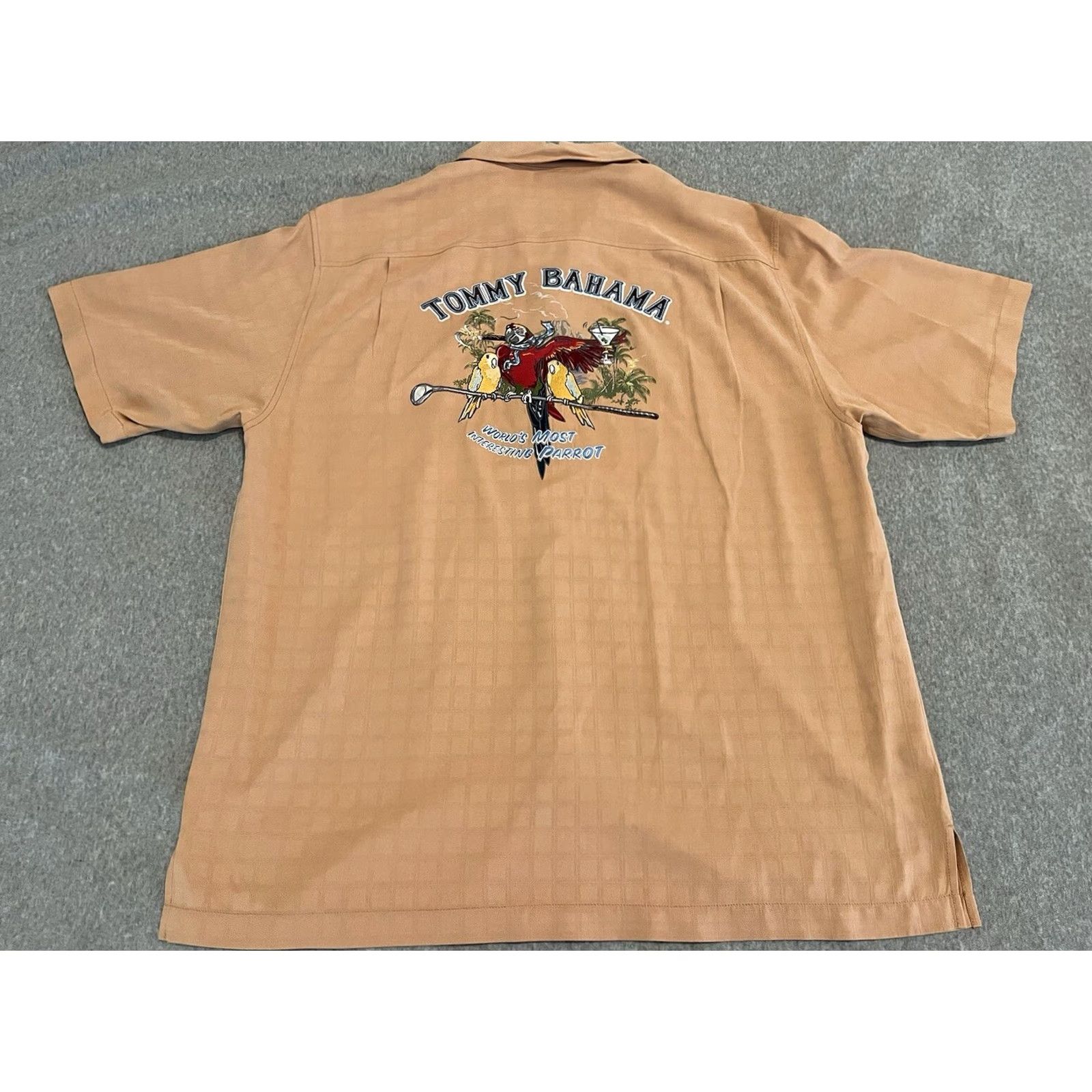 Tommy Bahama Tommy Bahama Silk Embroidered Shirt Parrot Golf Martini Mens Large Size US L / EU 52-54 / 3 - 2 Thumbnail