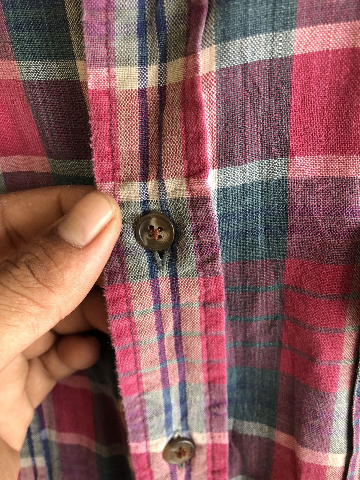 Polo Ralph Lauren × Vintage Vintage Flannel Polo Ralph Lauren Button Up Size US XL / EU 56 / 4 - 3 Thumbnail