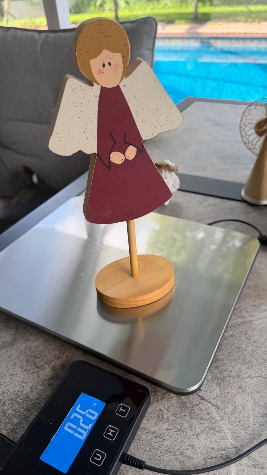 Other Angel Red Dress country inspirational wood angel decor c15 Size ONE SIZE - 4 Thumbnail