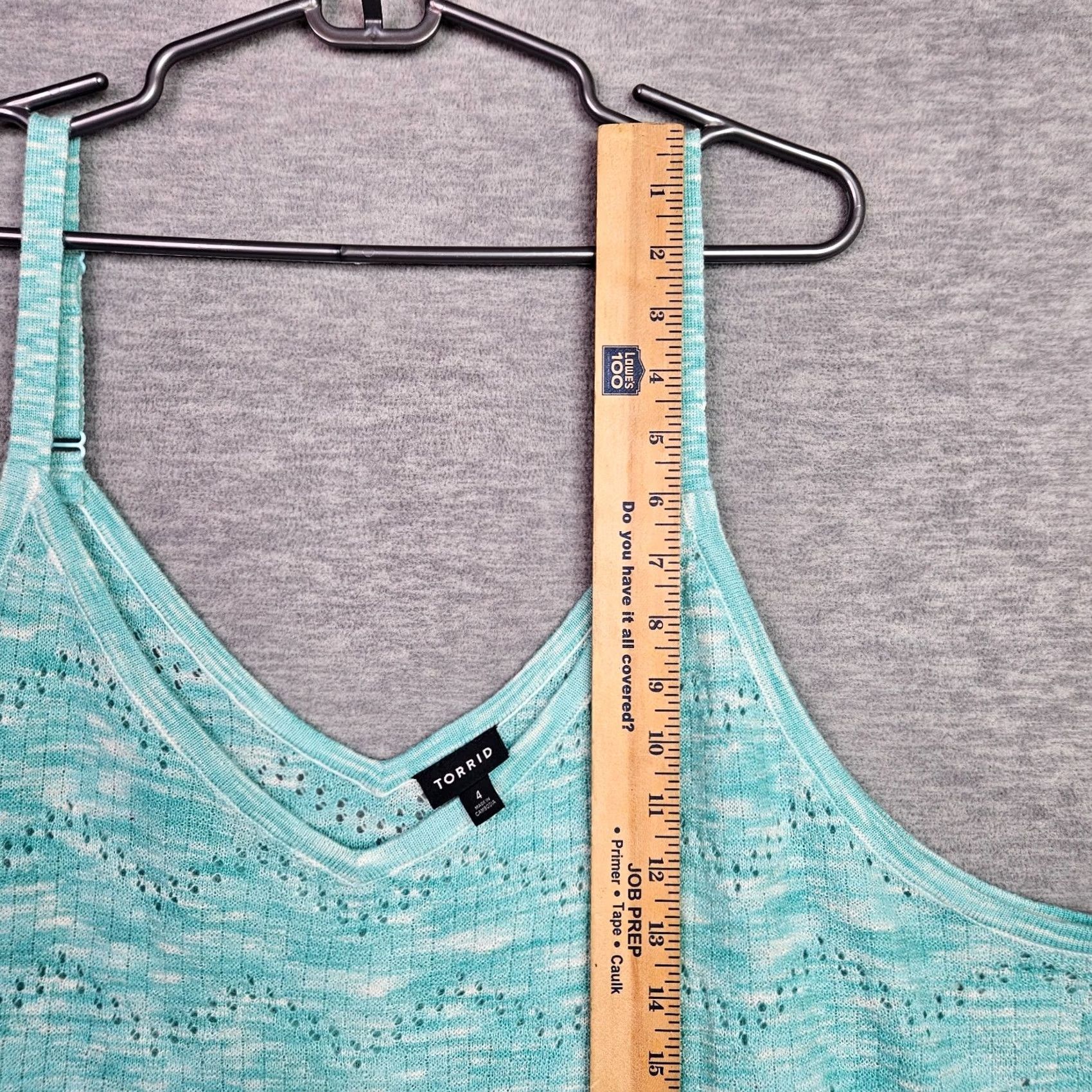 Torrid Torrid Green Knit Sleeveless Cami Swing Top Size 4 Women’s Dressy Casual Spaghetti Strap V-Neck Knit Blouse/Top Size S / US 4 / IT 40 - 4 Thumbnail