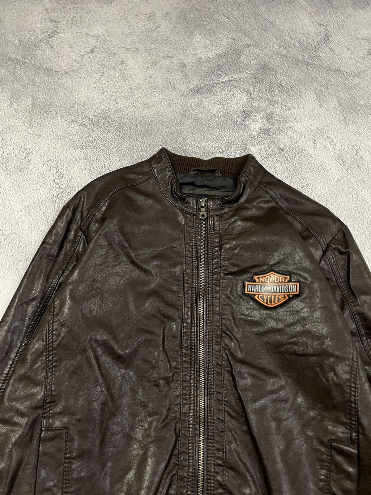 Harley Davidson × Vintage Vintage Y2k Harley Davidson Leather Active Riding Jacket 00s Size US M / EU 48-50 / 2 - 5 Thumbnail