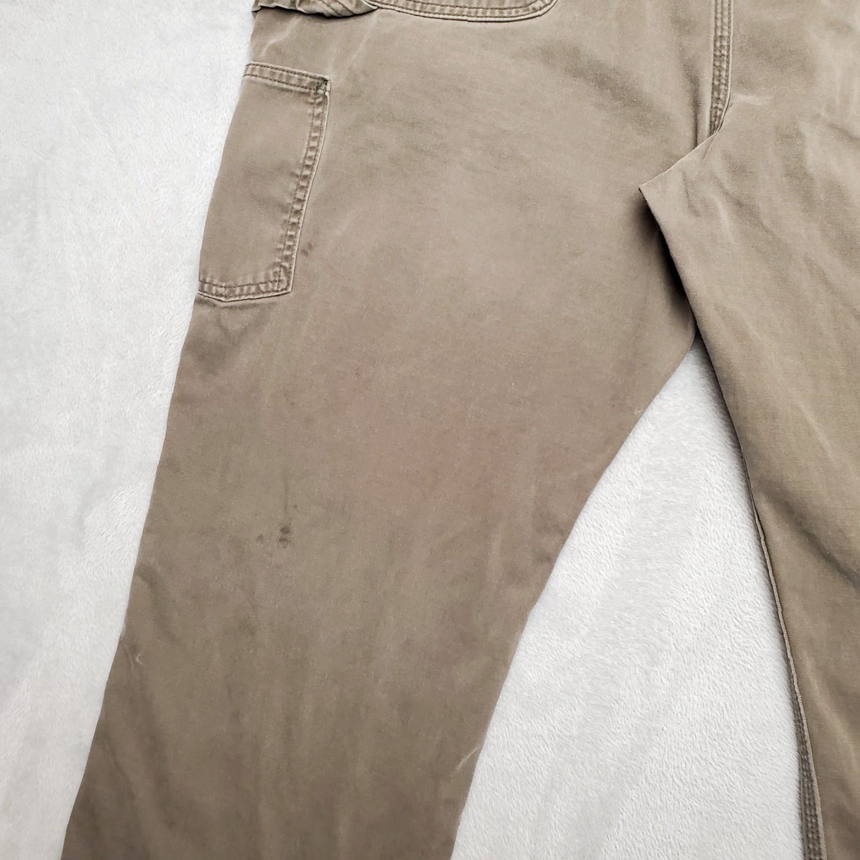 Carhartt VINTAGE Carhartt Pants Men 42x32 Green Twill Relaxed Carpenter Cargo Workwear B324 DFE Size US 42 / EU 58 - 7 Thumbnail